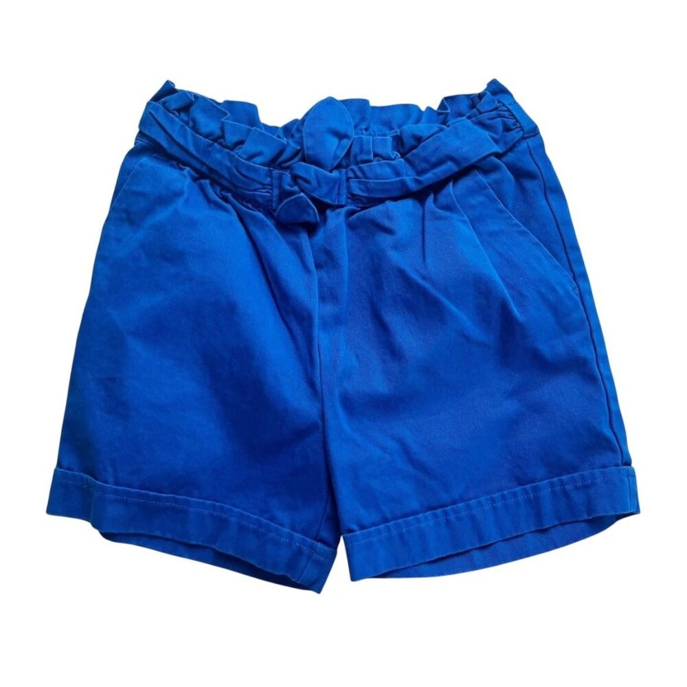 Hanna Andersson Girls Blue Paperbag Shorts Size 8 Years